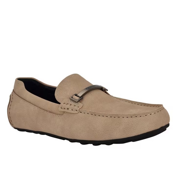 Calvin Klein Other - CALVIN KLEIN Otilis Suede Horsebit Loafers in beige